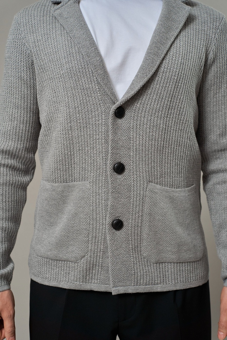 Кардиган мужской цвет серый SMART MEN 11328.0015